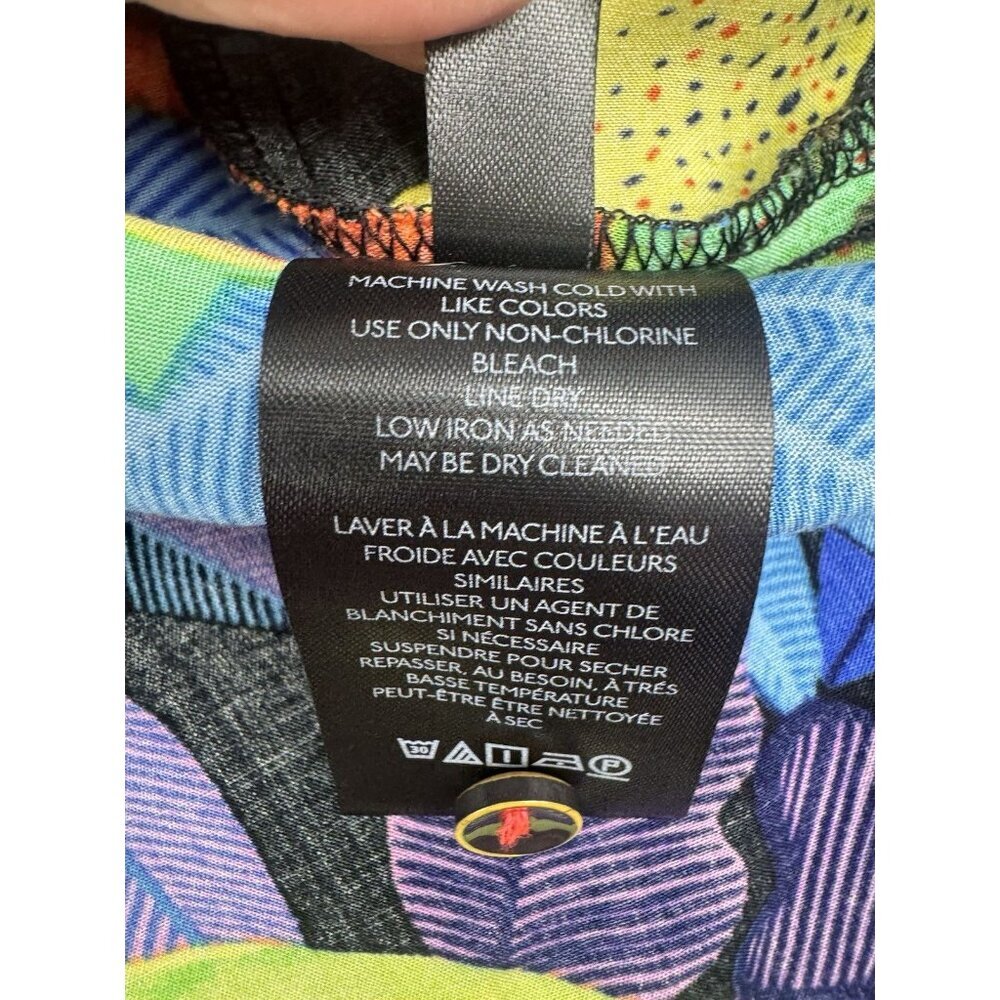 Anthropologie Orane Sigal Bonanza Surf Buttondown Top M Colorful Maximalist - Picture 7 of 10